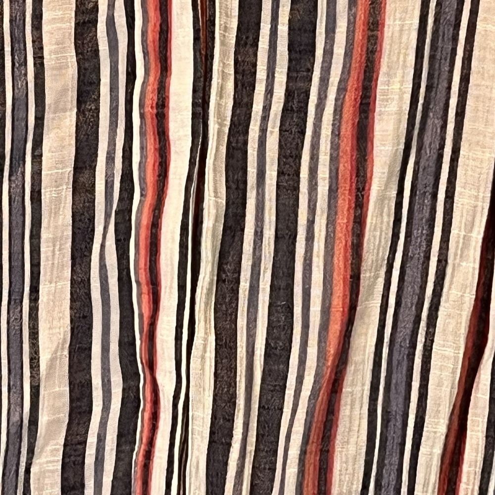 Women's CJ‎ Banks red-white-blue Striped 3/4 Sleeve Veck Button Tunic Top 1X - Picture 3 of 6
